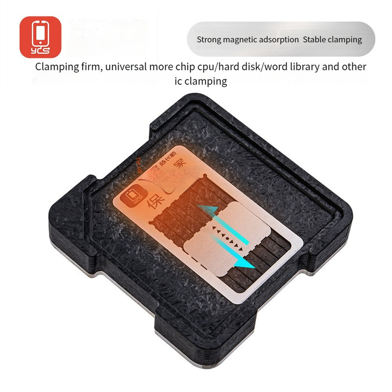 Baru YCS Universal CPU Magnet Platform BGA Reballing Station IC Chip Glue Removal Fixture Magnetic P