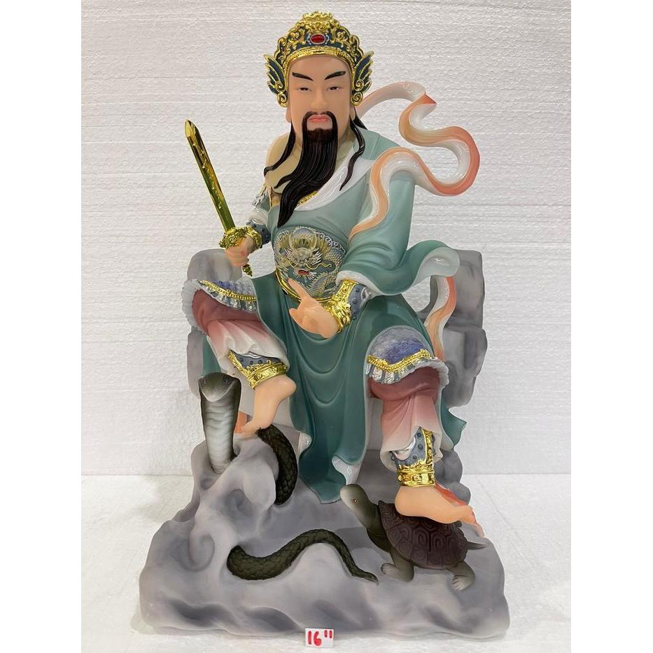 Patung Dewa Siong Te Kong 16in Hian Thian siang tee /hian tian sang di 16 in