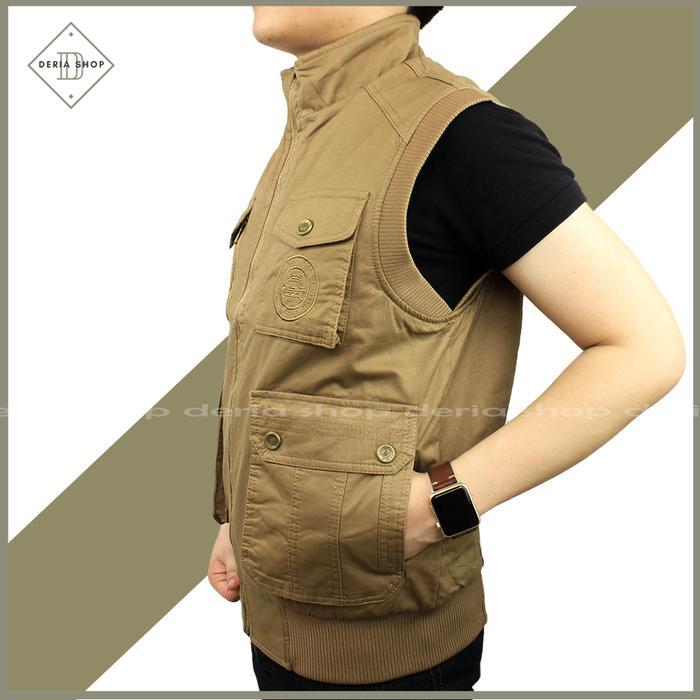 sar Rompi Pria Tactical Outdoor Bolak Balik Import Bahan Kanvas Jaket Motor Anti Angin Dewasa Anak