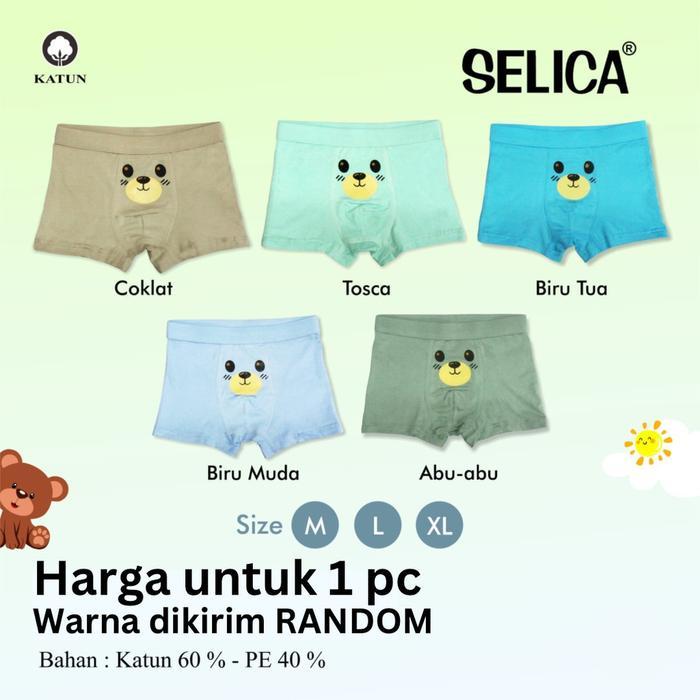 Celana dalam anak laki-laki model boxer SELICA