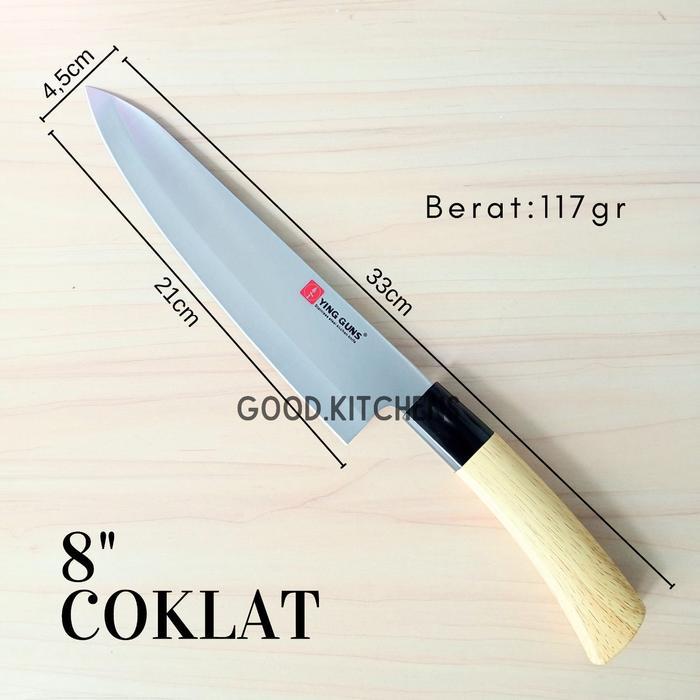 G103 PISAU DAPUR PISAU GOLOK SUPER TAJAM PISAU DAGING PISAU BUAH PISAU YING GUNS ORIGINAL