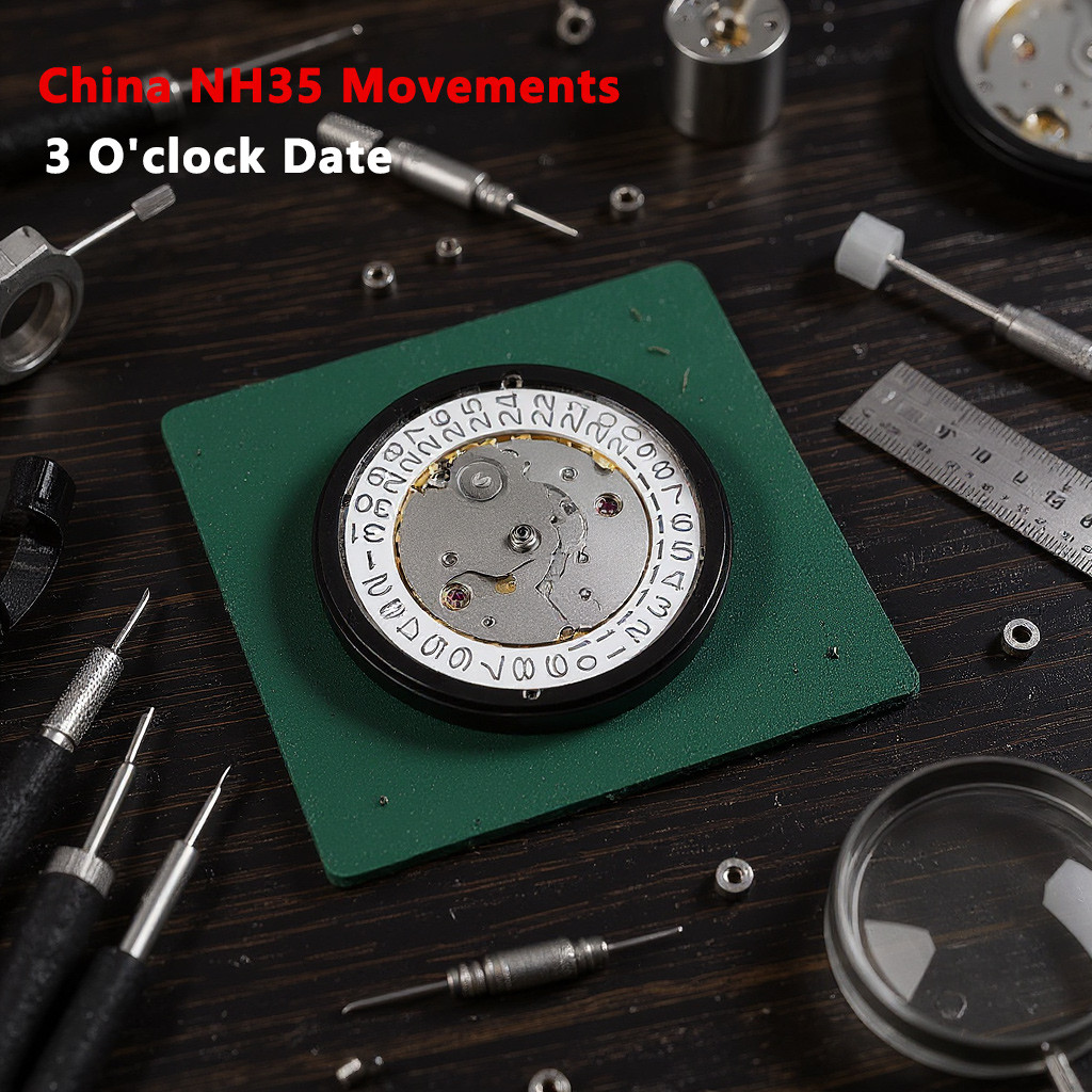 China NH35 Movement NH35A Automatic Mechanical Movement At 3 o'clock Watch Core Replacement Japan