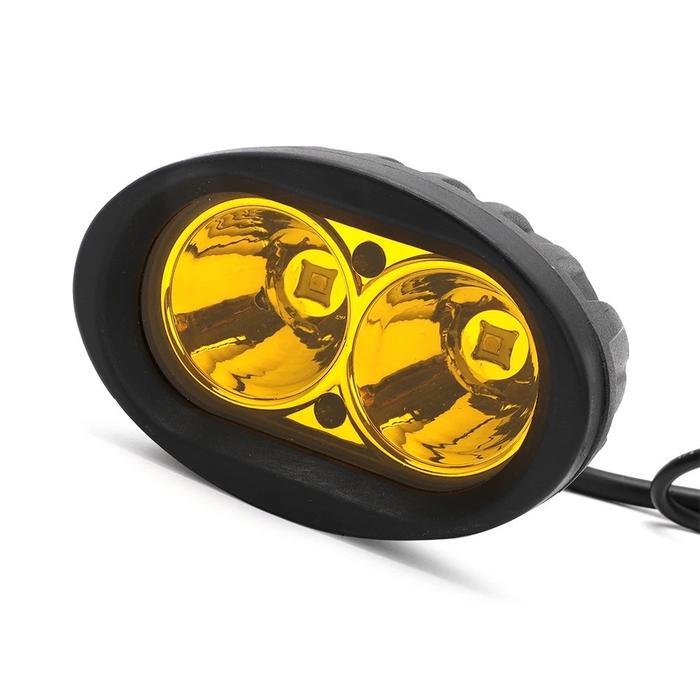 LAMPU TEMBAK LED OWL 2 MATA CREE HOUSING ALUMUNIUM CAHAYA KUNING BAUT CAR