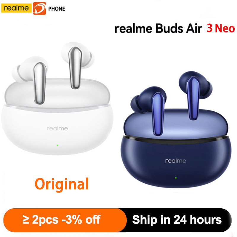 Original Realme Buds Air 3 Neo  AI ENC Call Noise Reduction Earphone Bluetooth 5.2 IPX5 Waterproof 3