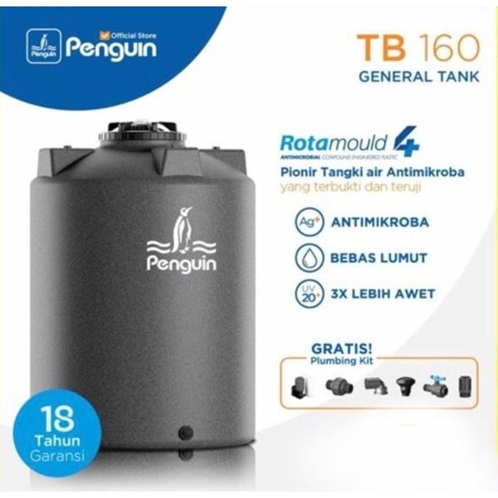 Tangki Air Penguin Tb160 Tb 160 Toren Penguin Tb160 - Hitam
