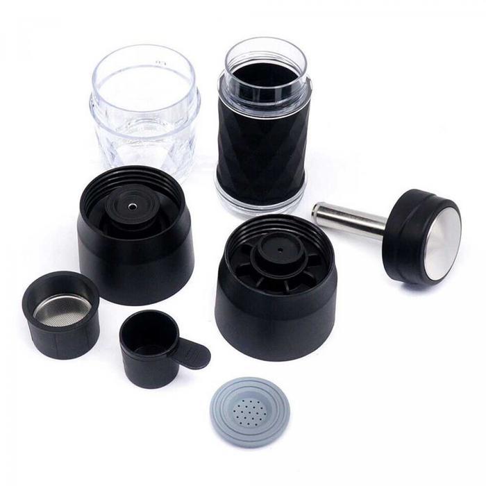 HAND PRESS MINI ESPRESSO COFFEE MAKER 3 IN 1 20 BAR 120ML - HS-8439