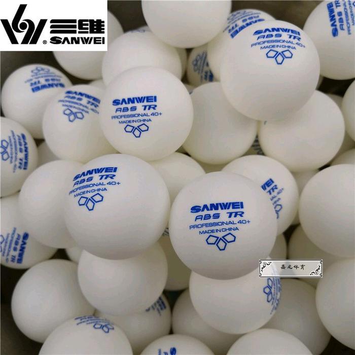 25 PCS BOLA PINGPONG TRAINING SANWEI / TENIS MEJA SANWEI ABS 40+ ORIGINAL