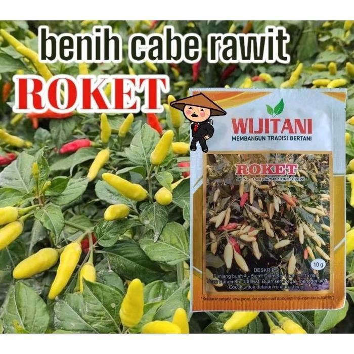 100 Biji Cabe Roket Benih Cabai Rawit Roket