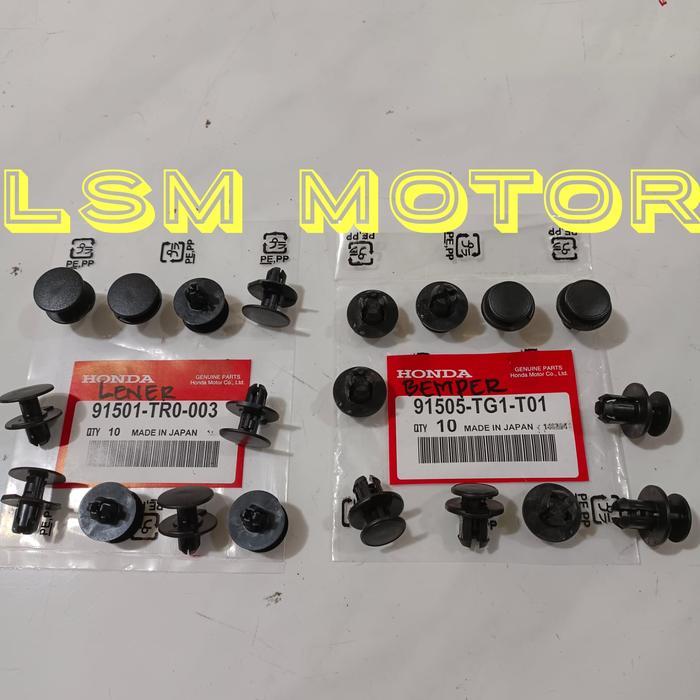 klip bemper klip lener honda universal brio moblio brv asli