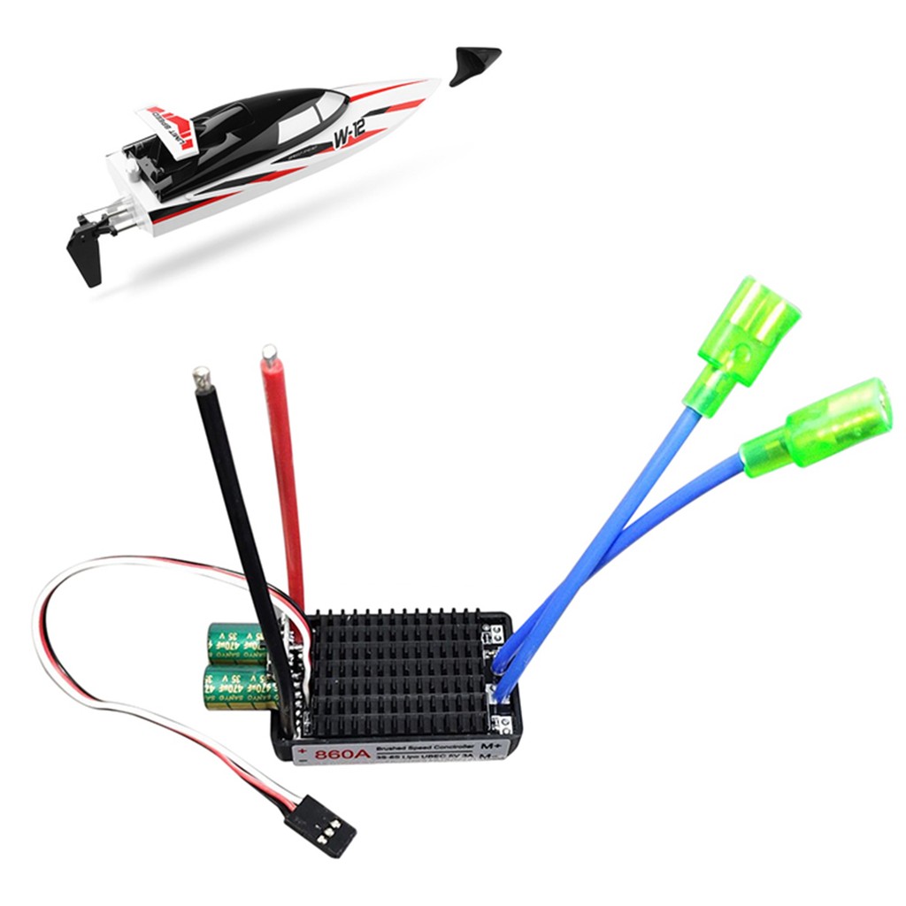 A45F-High Power 12V-24V Waterproof Bidirectional Rc Esc Brush Esc For Rc Car And Boat