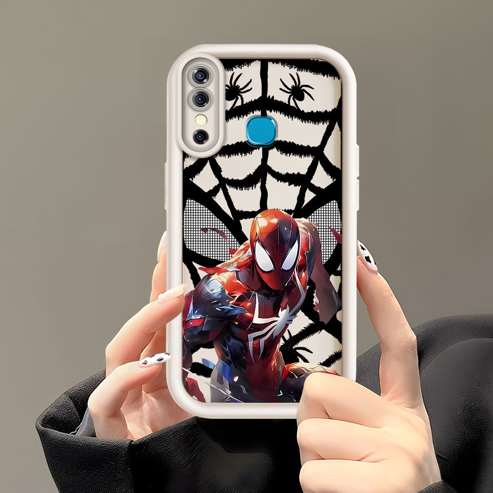 Casing Hp Untuk For Infinix Hot 8 X650 X650C Softcase Mode Fashion SpiderMan 6119 Soft Cesing Imut K
