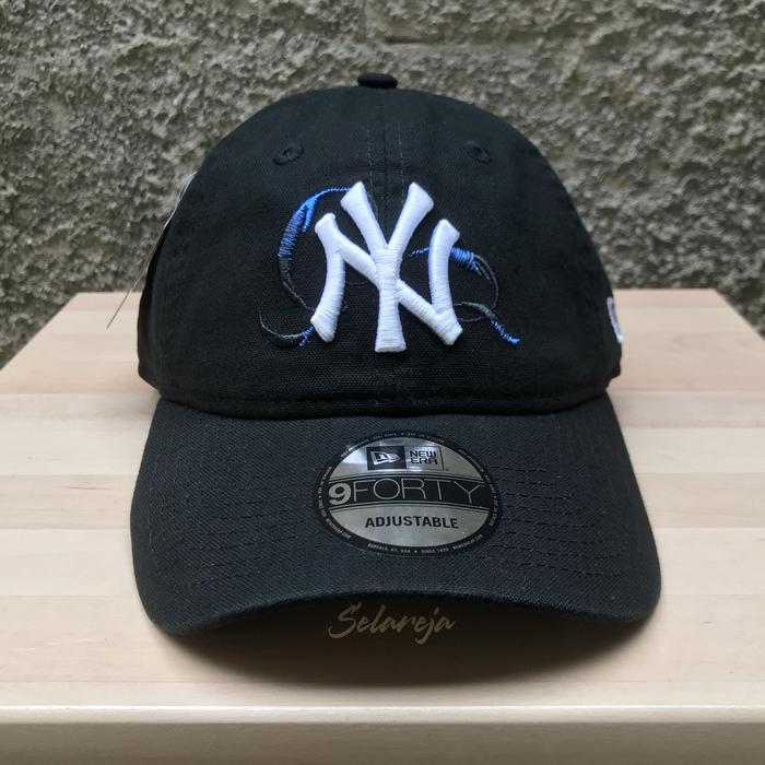 Ready Topi BTS Black Swan x New Era 9Forty Unstructured New York Yankees Black