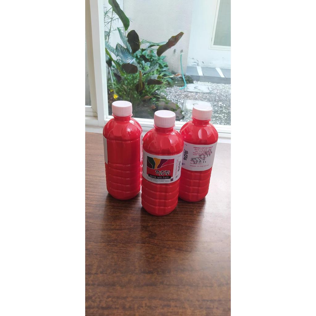 PERISA ESSENCE MOM 500 ML BAHAN SIRUP ES TUTTI FRUTTI PERMEN KARET