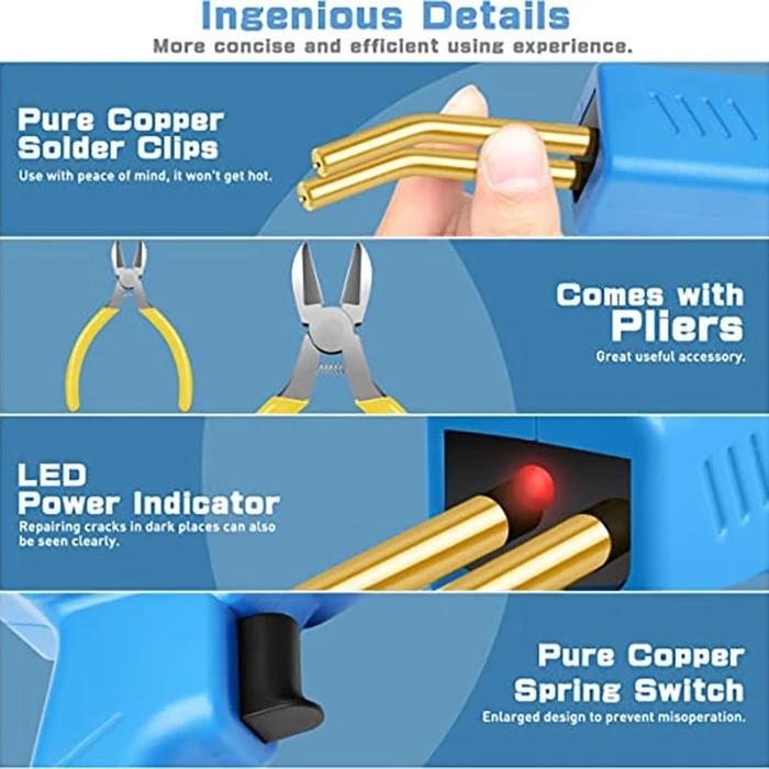 Solder las plastik alat sambung repair bumper mobil body spakbor motor