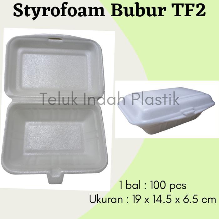 Terlaris (100pcs) Styrofoam Kecil Mega / Foam Kotak Makan Gabus Nasi SALE
