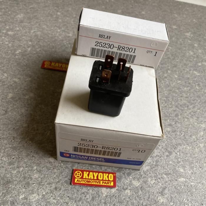 Relay 25230-R8201 Kaki 5 Hitam 24V Nissan Ud