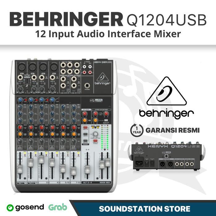 BEHRINGER XENYX Q1204USB | Q1204 USB MIXER AUDIO INTERFACE ORIGINAL