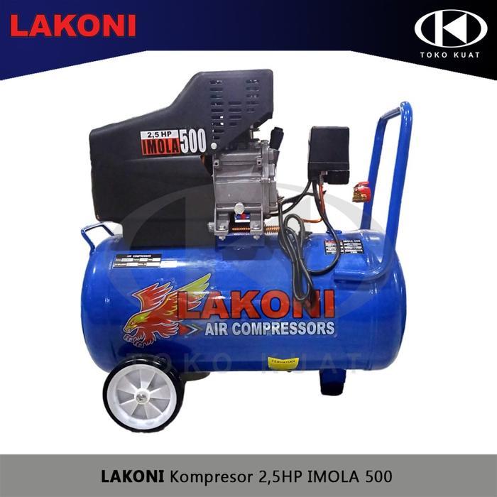 Kompresor Listrik 2,5HP LAKONI IMOLA 500 1900watt tank 50lt - Mesin Kompresor