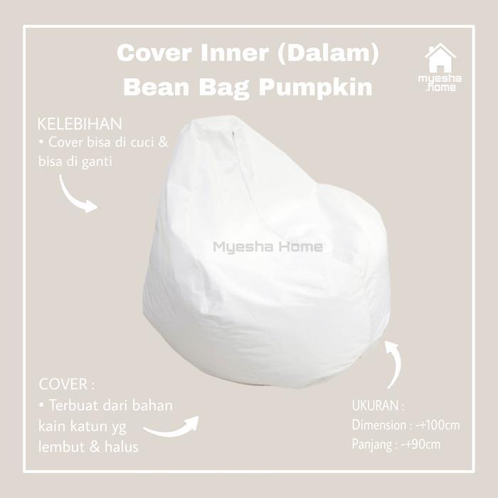 Cover Dalam Inner Bean Bag Pumpkin / Sarung Dalam Iner Bean Bag Duduk (TANPA ISI)