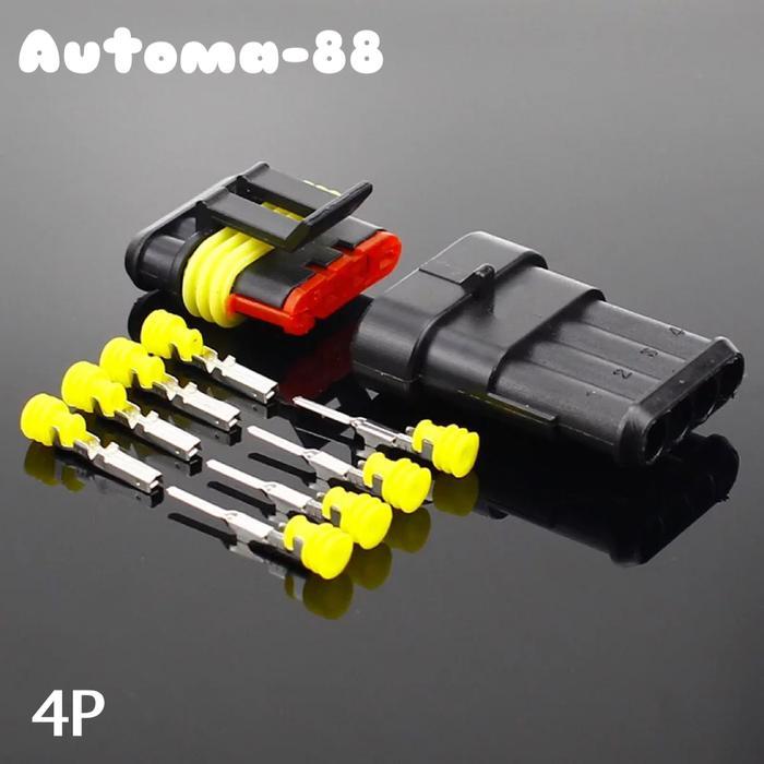 "New" Soket konektor kabel anti air 1P 2P 3P 4P 5P 6P Waterproof connector