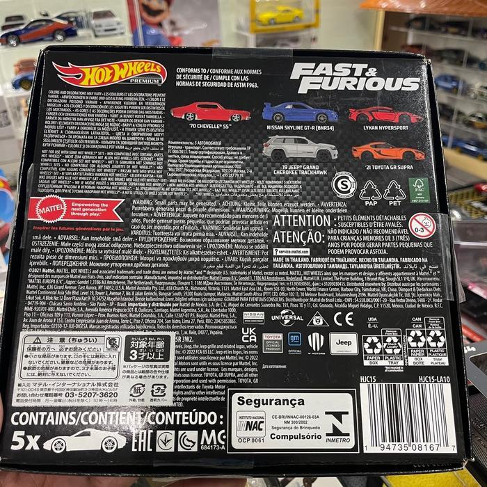HOT WHEELS PREMIUM FAST FURIOUS BOX SET CAR
