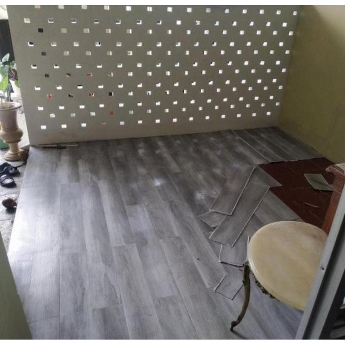 Sticker Lantai Kayu Vinyl