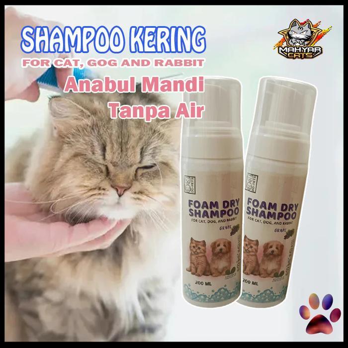 FOAM DRY SHAMPOO Kucing Shampoo Anjing shampoo Kelinci Shampoo Kucing