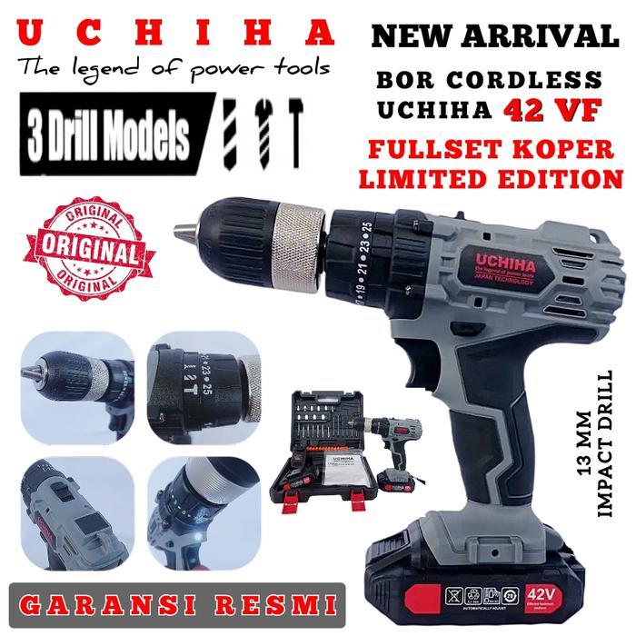 Mesin Bor 13Mm Uchiha Type 44Vf Cordless Impact Drill Beton Maktec