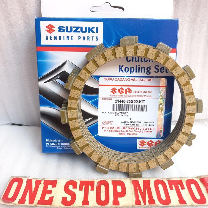Kampas Kopling Satria Fu 150 Lama Suzuki Ori Asli Plat Plate Friction Karbu New Fi Injeksi Thunder