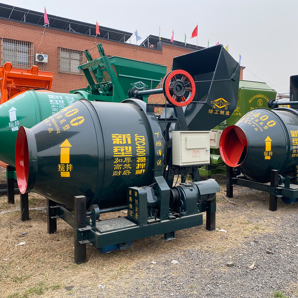 Concrete Mixer 400l Concrete Mixer with Self-loading Cement Mixer Machine diesel for Sale