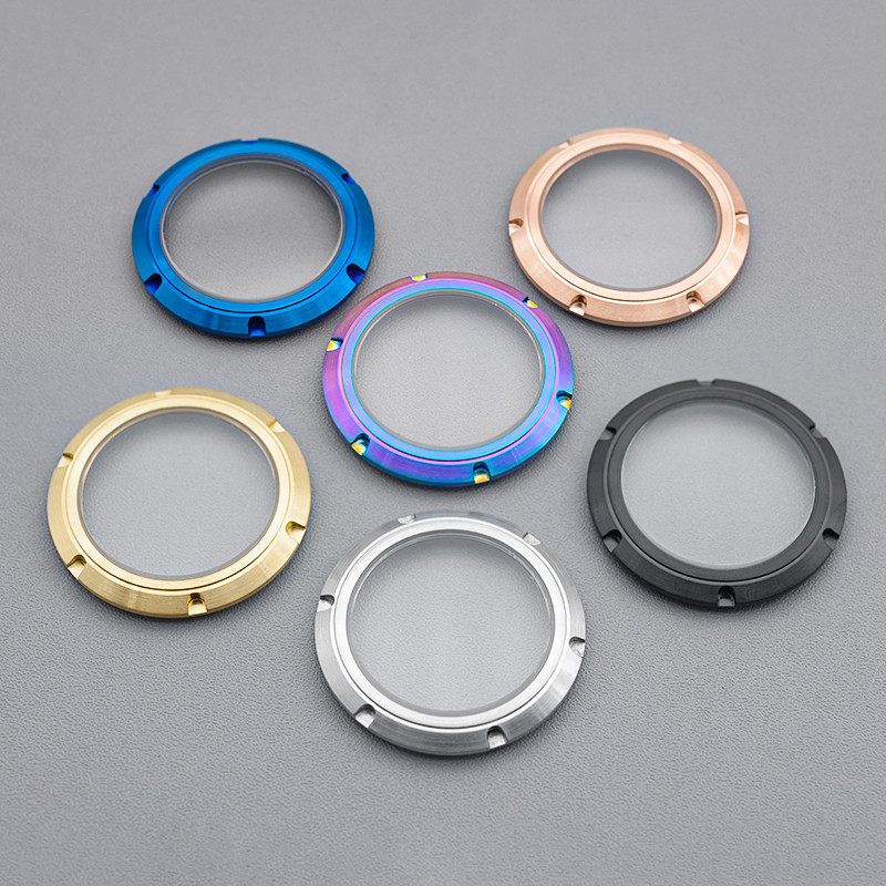 Brushed Stainless Steel Clear Glass Back Case for Seiko Turtle 6105 Tuna Can Samurai SKX007 SRPDNH35