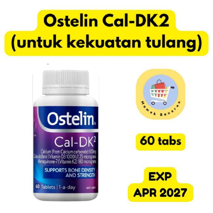 OSTELIN CAL DK2 VITAMIN CALCIUM D3 K2 SUPPLEMENT ISI 60 TABS / SUPLEMEN TULANG BONE