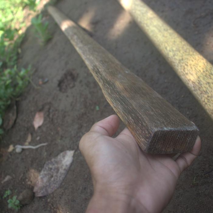 Gagang Kapak Perkul Pecok Ganco Blencong Kayu Aren Tua Doran Lurus
