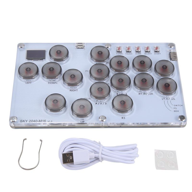 Bg-16Key Joystick Hitbox Keyboard Arcade Stick Controller For //Switch/Steam Arcade Hitbox