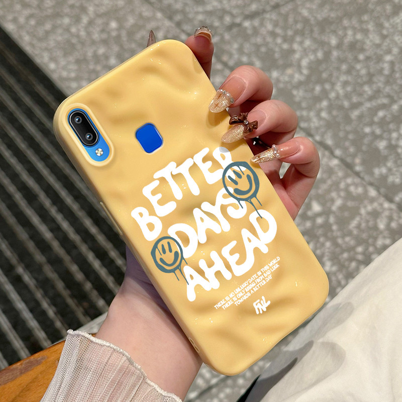 Casing Hp Untuk VIVO Y95 Y91 Y91i Case Casing pola Papan catur dan wajah tersenyum Kasing HP Cesing 