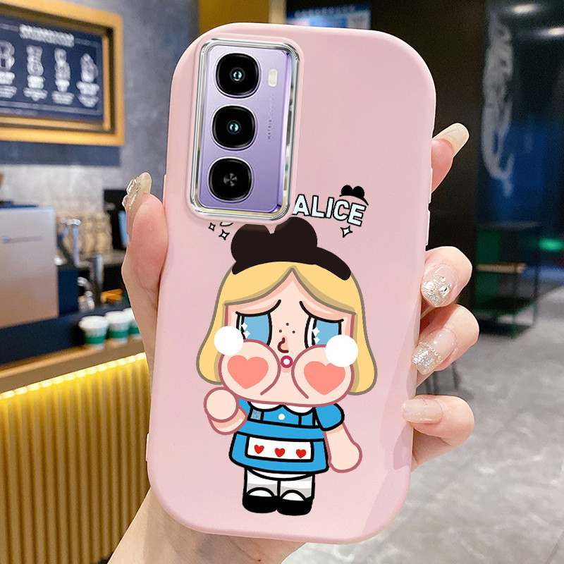 Casing Hp Untuk ITEL City 100 Case Casing Boneka wanita kartun pola Kesing HP Cesing bulat gemuk Kas