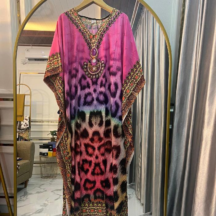 Dress Kaftan India Silk Semi Sutra