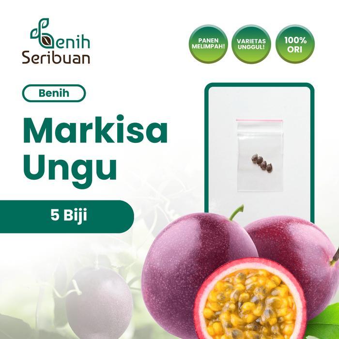 4 Benih Buah Markisa Ungu Manis Benih Tanaman Markisa Madu Premium