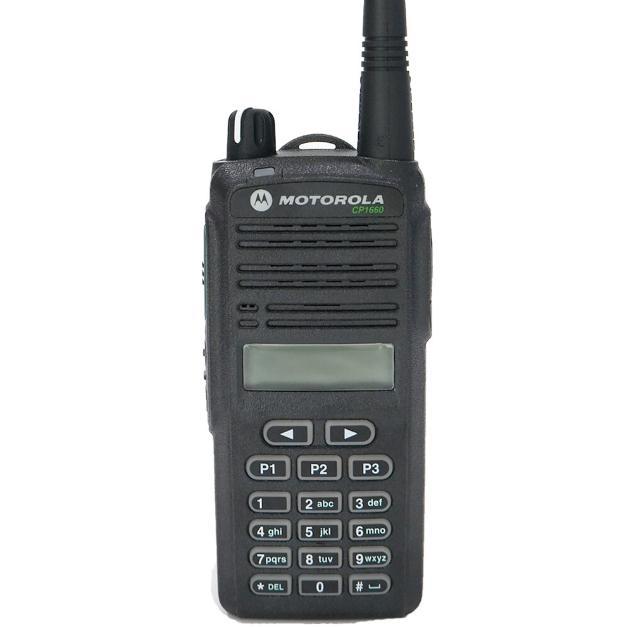Motorola HT CP1660 VHF 136-174 MHz Walkie Talkie 99 Channel 5 Watt dengan Dock Charger & Antena PMAE