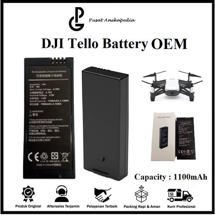 Dji Tello Battery Original - Batere Tello - Baterai Tello Original