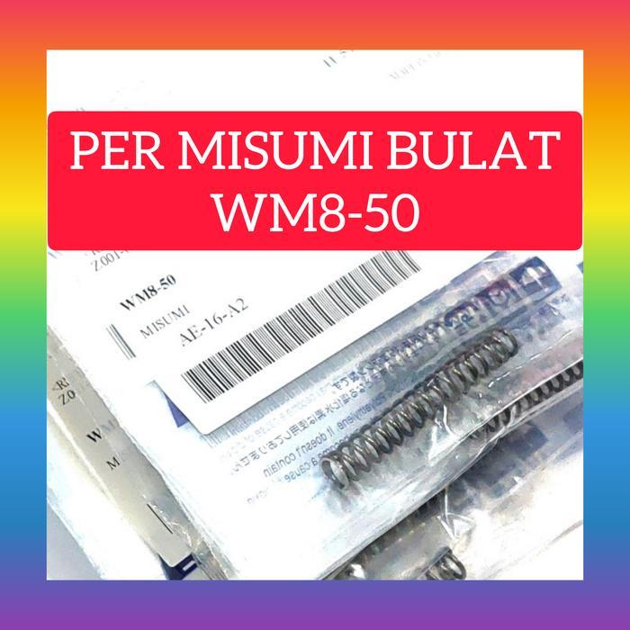 Per Misumi Bulat WM od8 - 50mm , Per Valve misumi WM8 - 50 Ori Japan