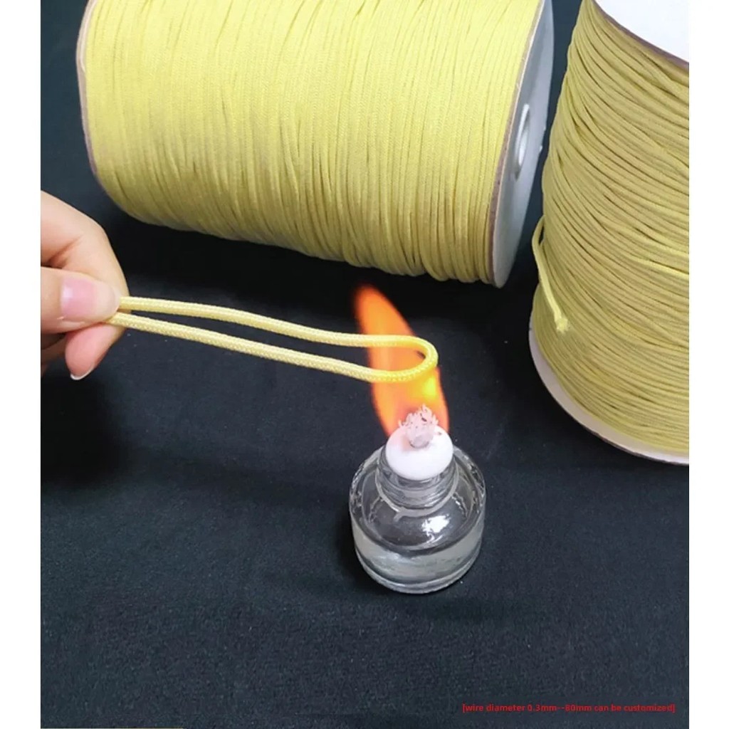 BELI SEKARANG DuPont Kevlar rope 8mm aramid high temperature rope, pot ear anti-scalding and heat in