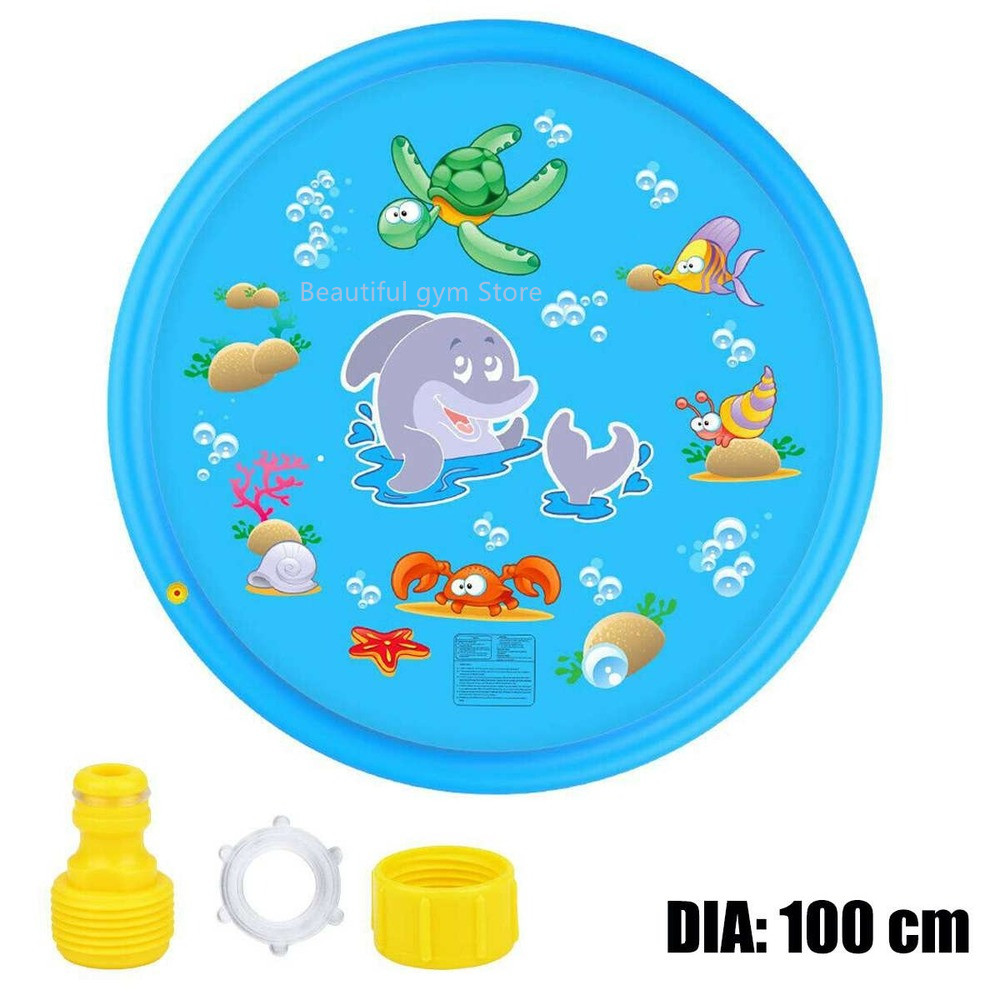 100/150/170cm Children Play Water Mat Outdoor Game Toy Lawn For Children Summer Pool Kids Games Fun 