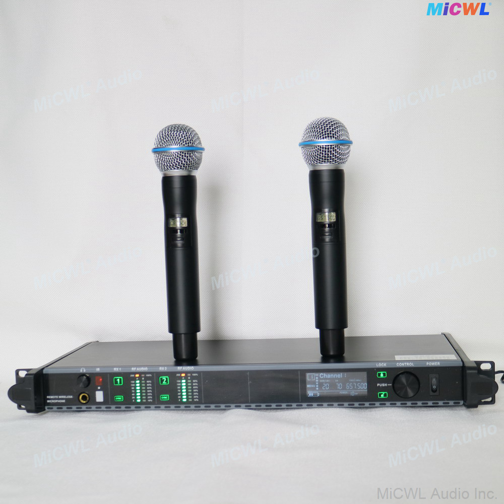 Classical AD4D 2-Channel Sure Axint Beta58 Digital Wireless Karaoke Microphone System Stage Live
