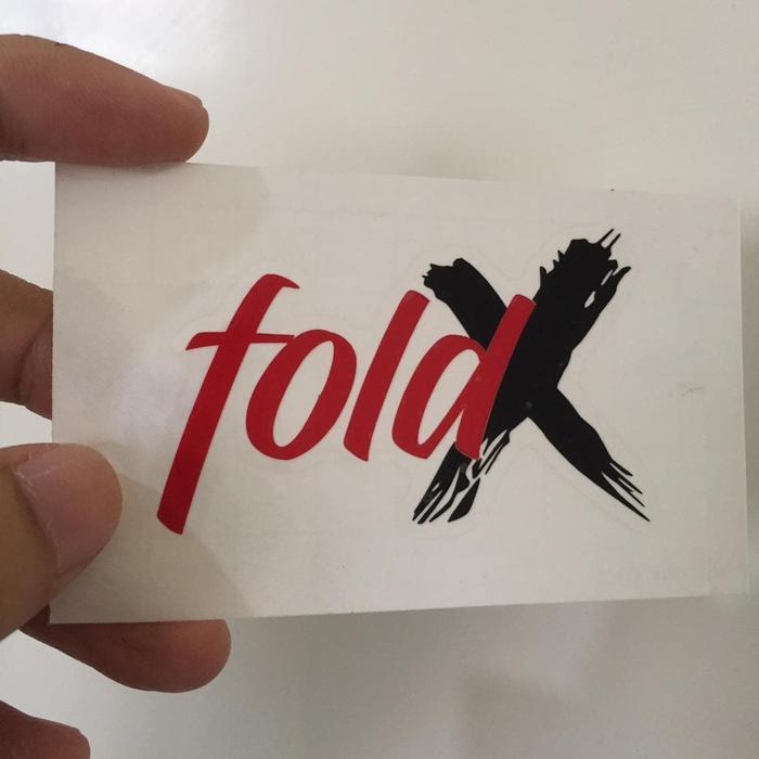 Cutting Sticker Frame Sepeda Element Fold X Foldx