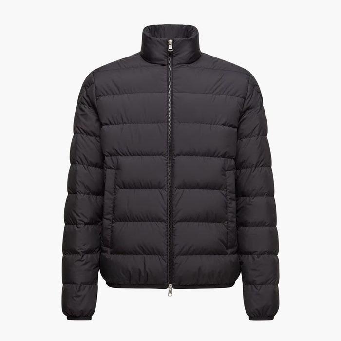 MONCLER Men Baudinet Short Down Jacket in Black Nylon