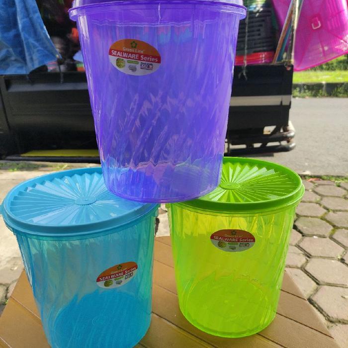 "New" 3 buah toples sealware 4 liter greenline model ulir