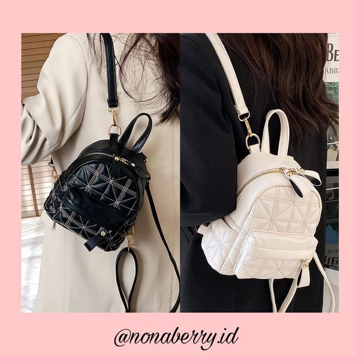 TAS RANSEL MINI WANITA IMPORT TAS FASHION #6076 Kulit PU