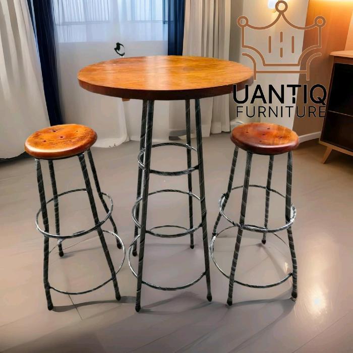 Meja Set Meja Tinggi 100 Cm Kursi Tinggi 75 Cm Meja Kafe Meja Minibar Meja Tinggi 100 Cm Kursi Kafe