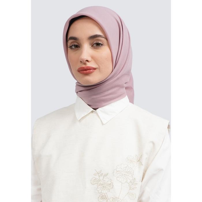 Terlaris Et Cetera Embroidery Scarves Vanilla DUSTY PINK SALE